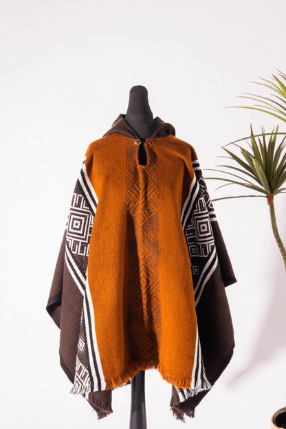 WOOL PONCHO - TURU